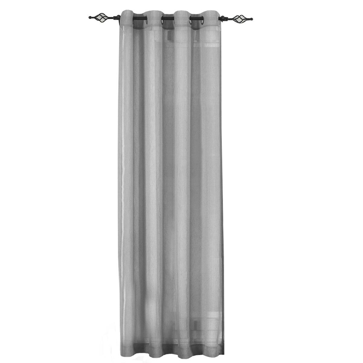 Abri Grommet Crushed Sheer Curtain Panel (Single) - Image 28