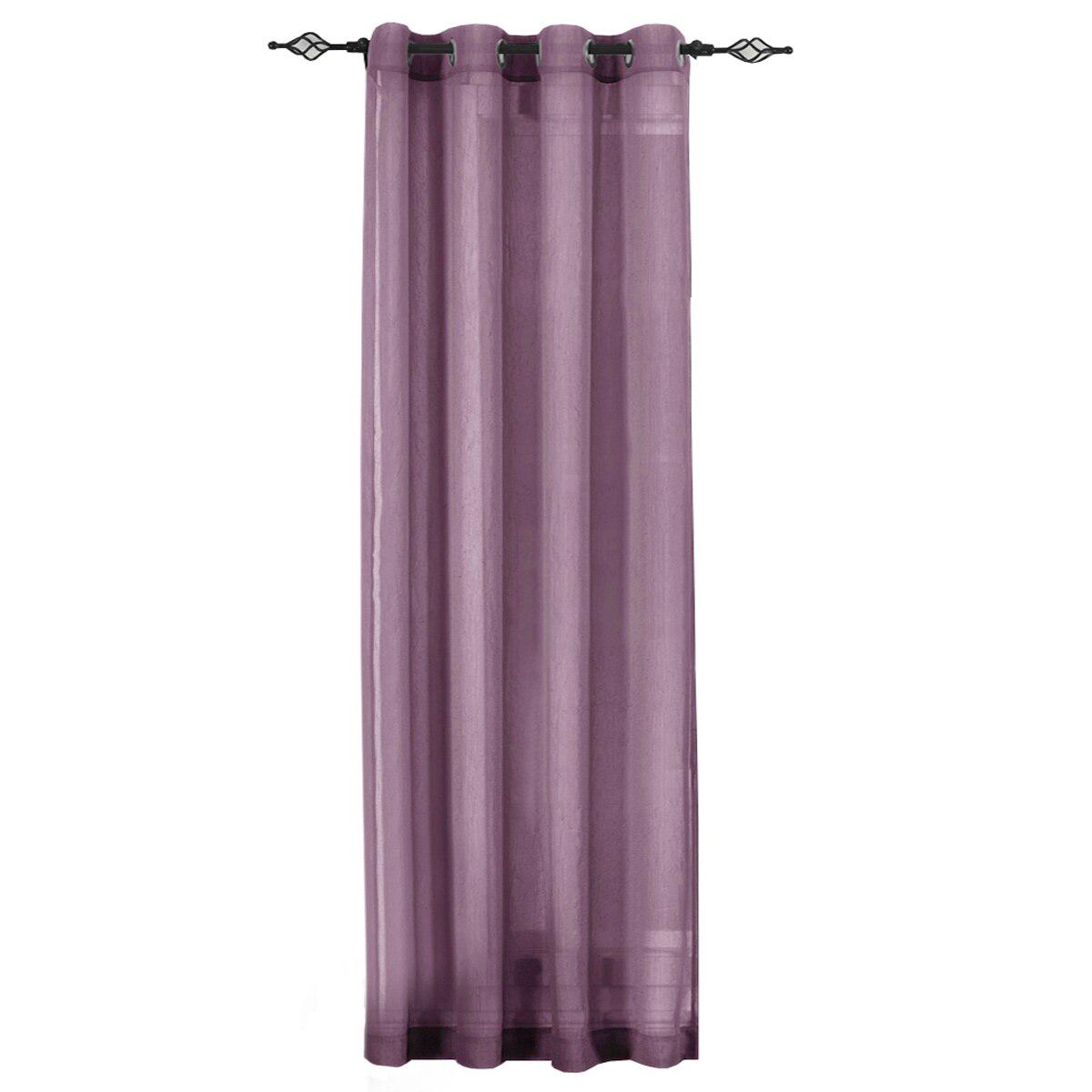 Abri Grommet Crushed Sheer Curtain Panel (Single) - Image 25