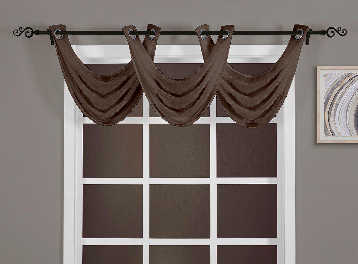 Abri Grommet Crushed Sheer Curtain Panel (Single) - Image 87