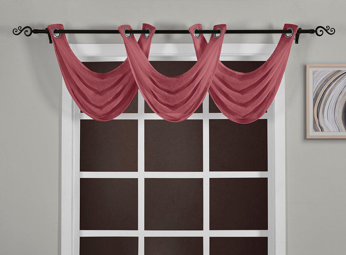 Abri Grommet Crushed Sheer Curtain Panel (Single) - Image 88