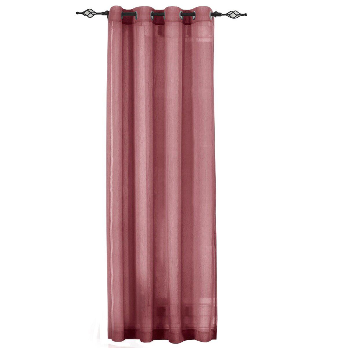 Abri Grommet Crushed Sheer Curtain Panel (Single) - Image 57