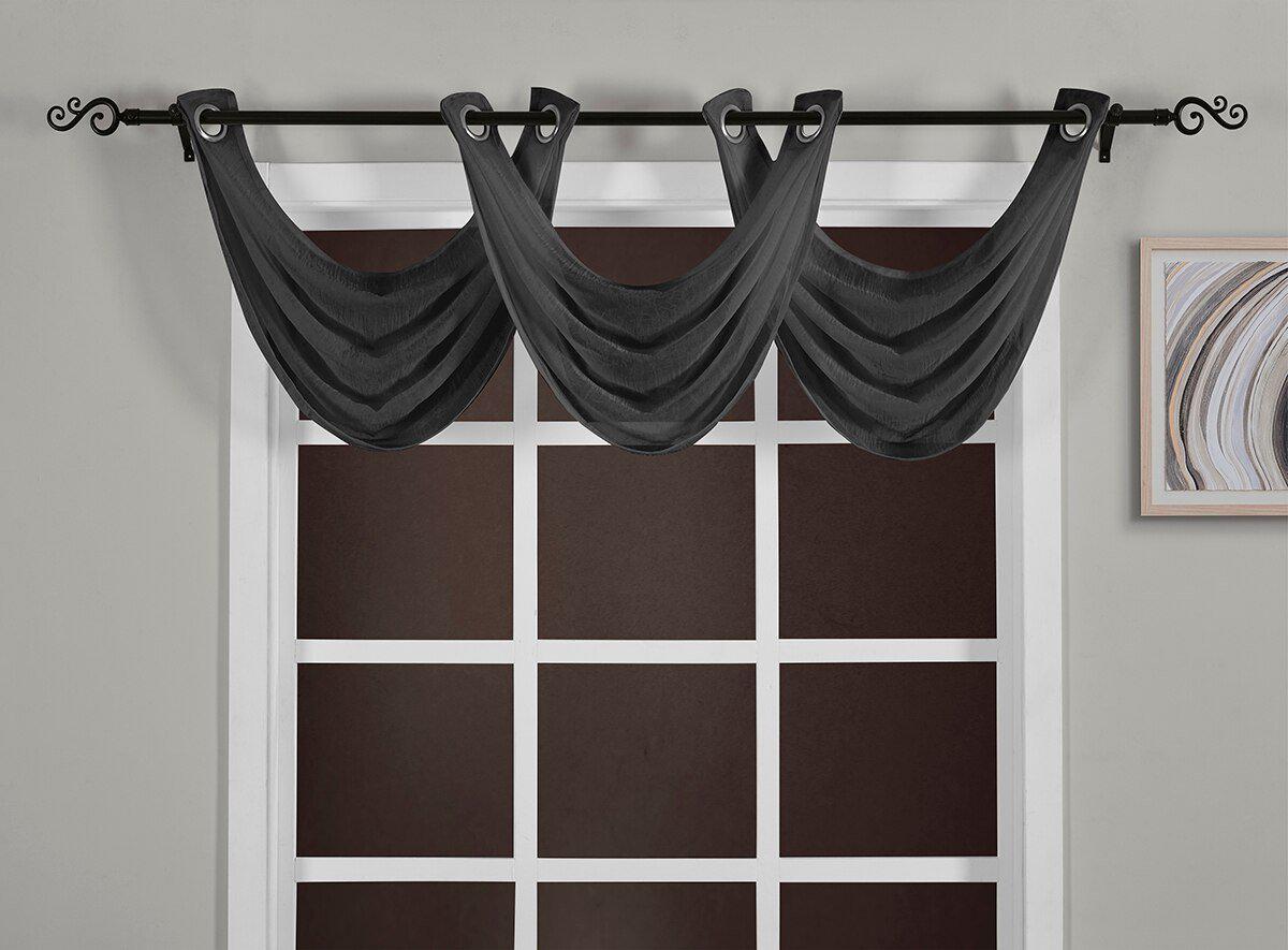 Abri Grommet Crushed Sheer Curtain Panel (Single) - Image 89