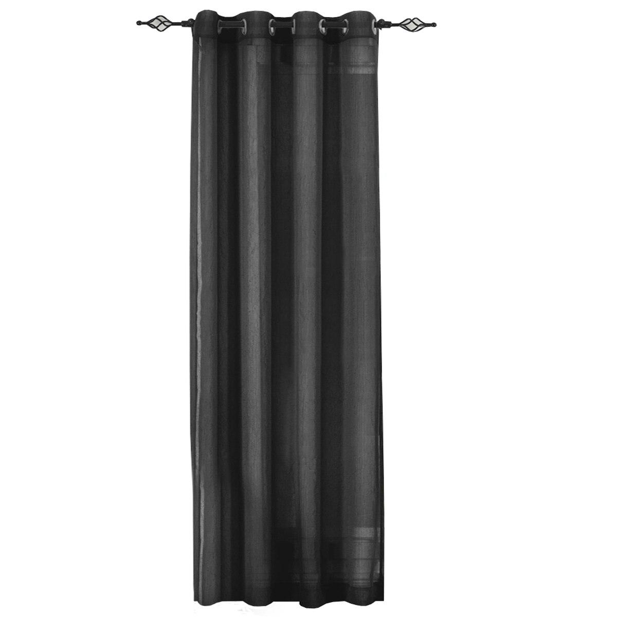 Abri Grommet Crushed Sheer Curtain Panel (Single) - Image 117