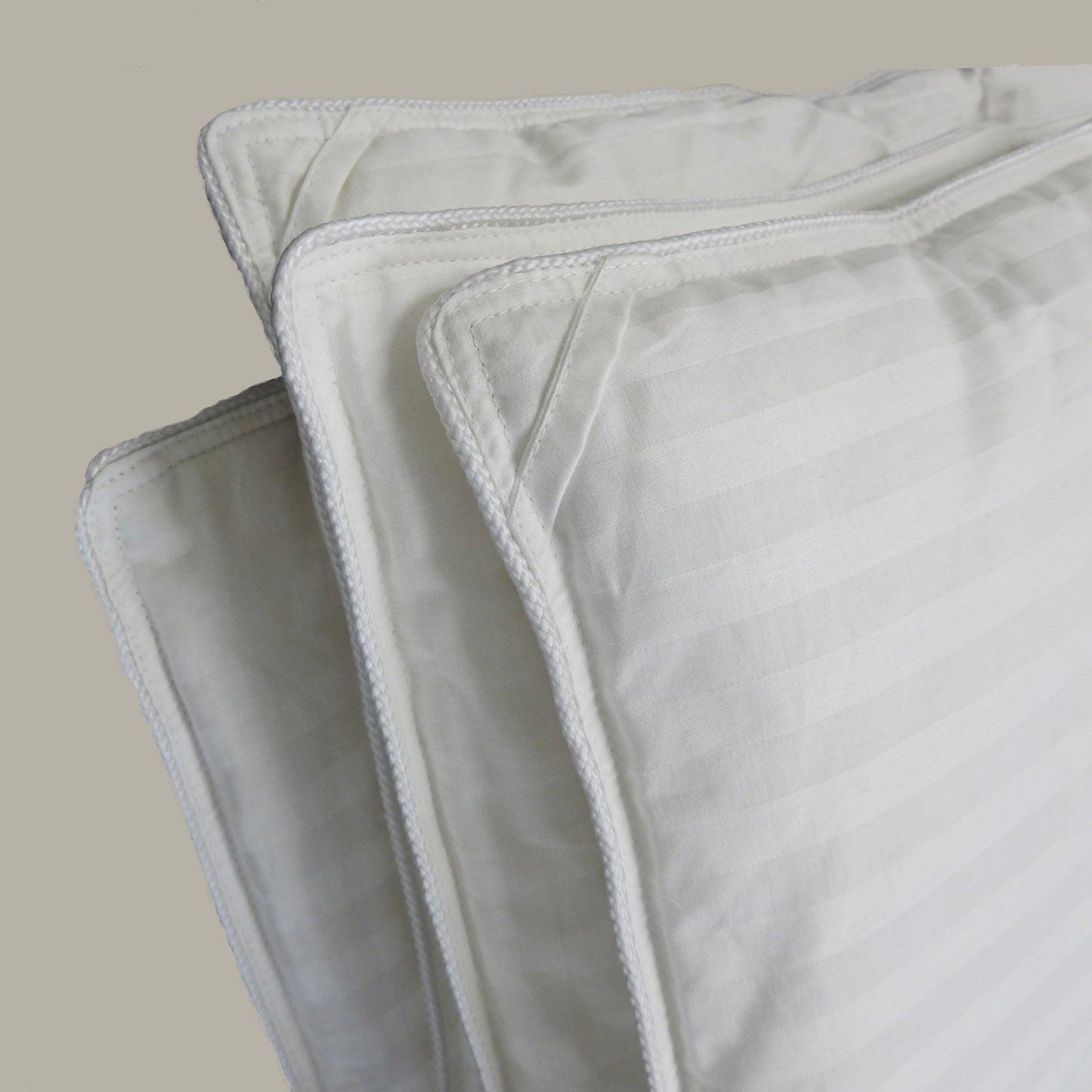 Egyptian Cotton Damask Stripe Down Comforter – Lightweight - Image 3