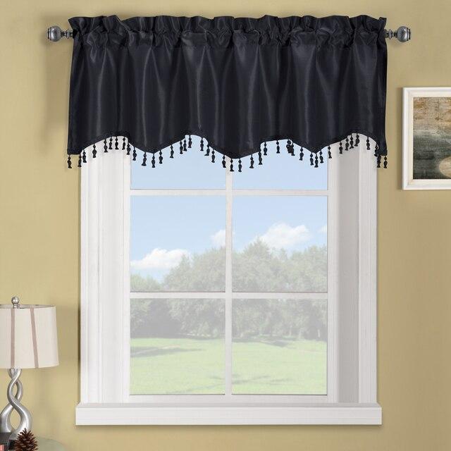 Soho Faux Silk Rod Pocket Curtain Panels- Matching Valance (Single) - Image 112