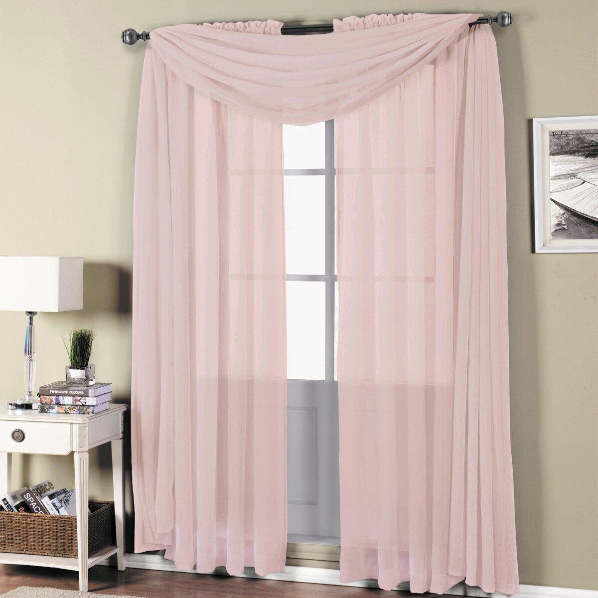 Abri Rod Pocket Crushed Sheer Curtain Panel (Single) - Image 25