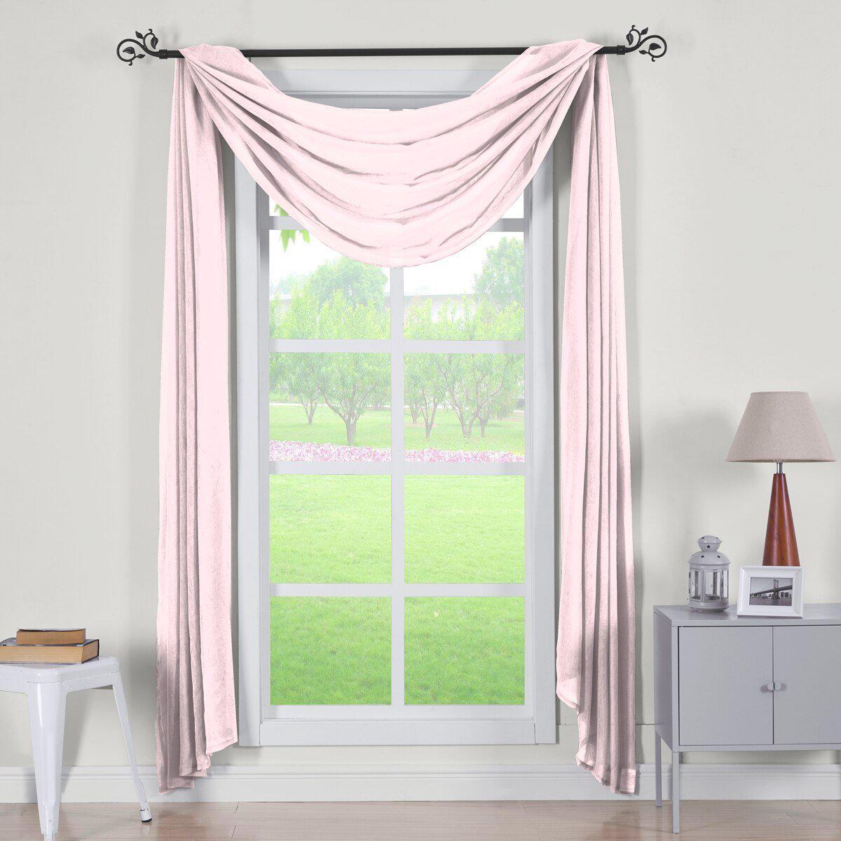 Abri Rod Pocket Crushed Sheer Curtain Panel (Single) - Image 75