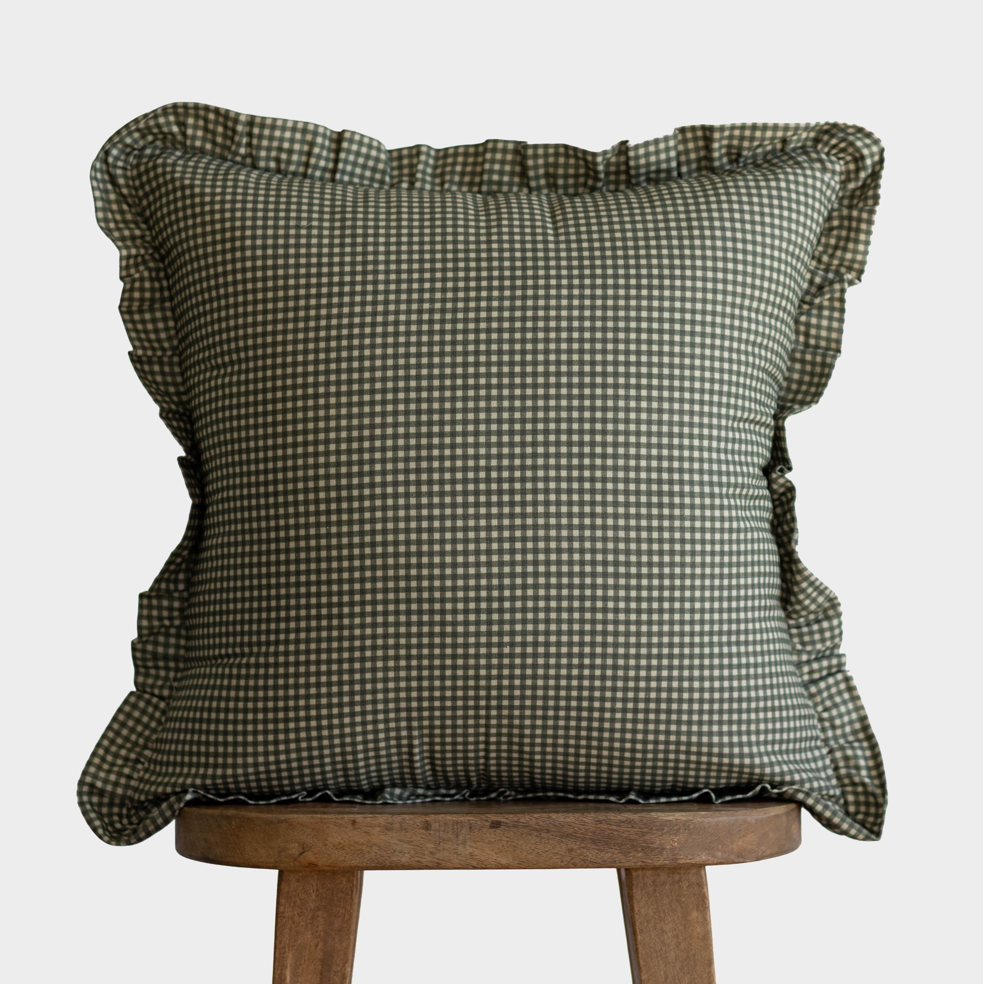 Green Mini Gingham Ruffle 18 | 22 | 26 - Image 15