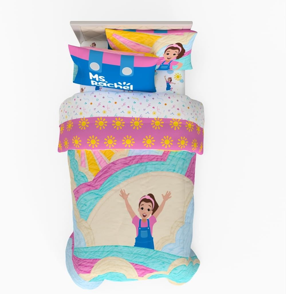 DreamWorks Gabby's Dollhouse Cakey, MerCat And Pandy Kids Bedding Super Soft Comforter And Sheet Set, 4 Piece Twin Size, By Franco - Image 27