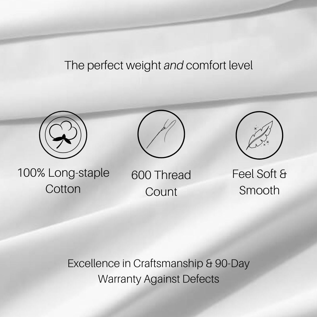 Egyptian Linens Solid 600 Thread Count Sheets Set - Image 3