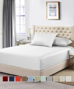 Top Split Flex King Fitted Sheet Only - Solid 608 Thread Count