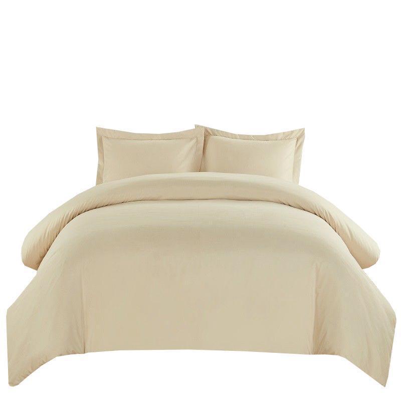 Wrinkle-Free Cotton Blend 600 Thread Count Duvet Cover Set. Full/Queen - Image 2