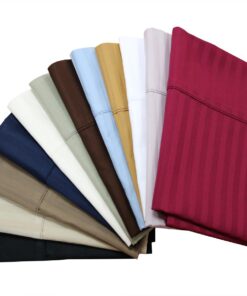 Damask Stripe 600 Thread Count Pillowcases (Pair)