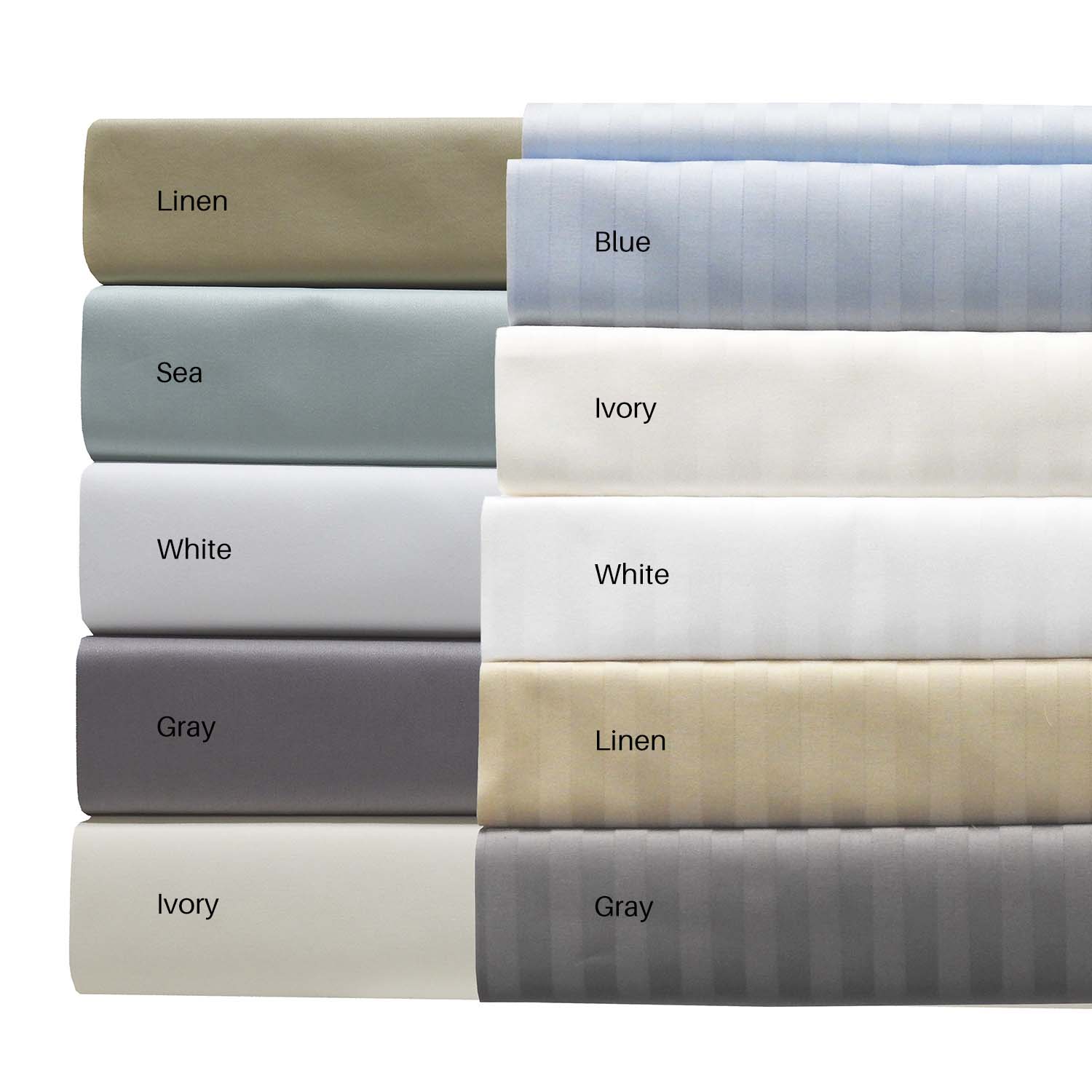 USA 608 Cotton Sheet Set - Extra Deep Pockets (22-inches) & Oversize Flat Sheet - Image 5