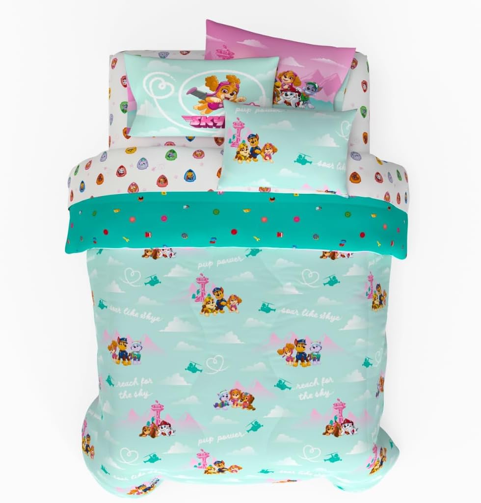 Paw Patrol Kids Bedding Super Soft Comforter and Sheet Set with Sham, 5 Piece Twin Size, (100% Officially Licensed Nickelodeon Product) By Franco - Image 75