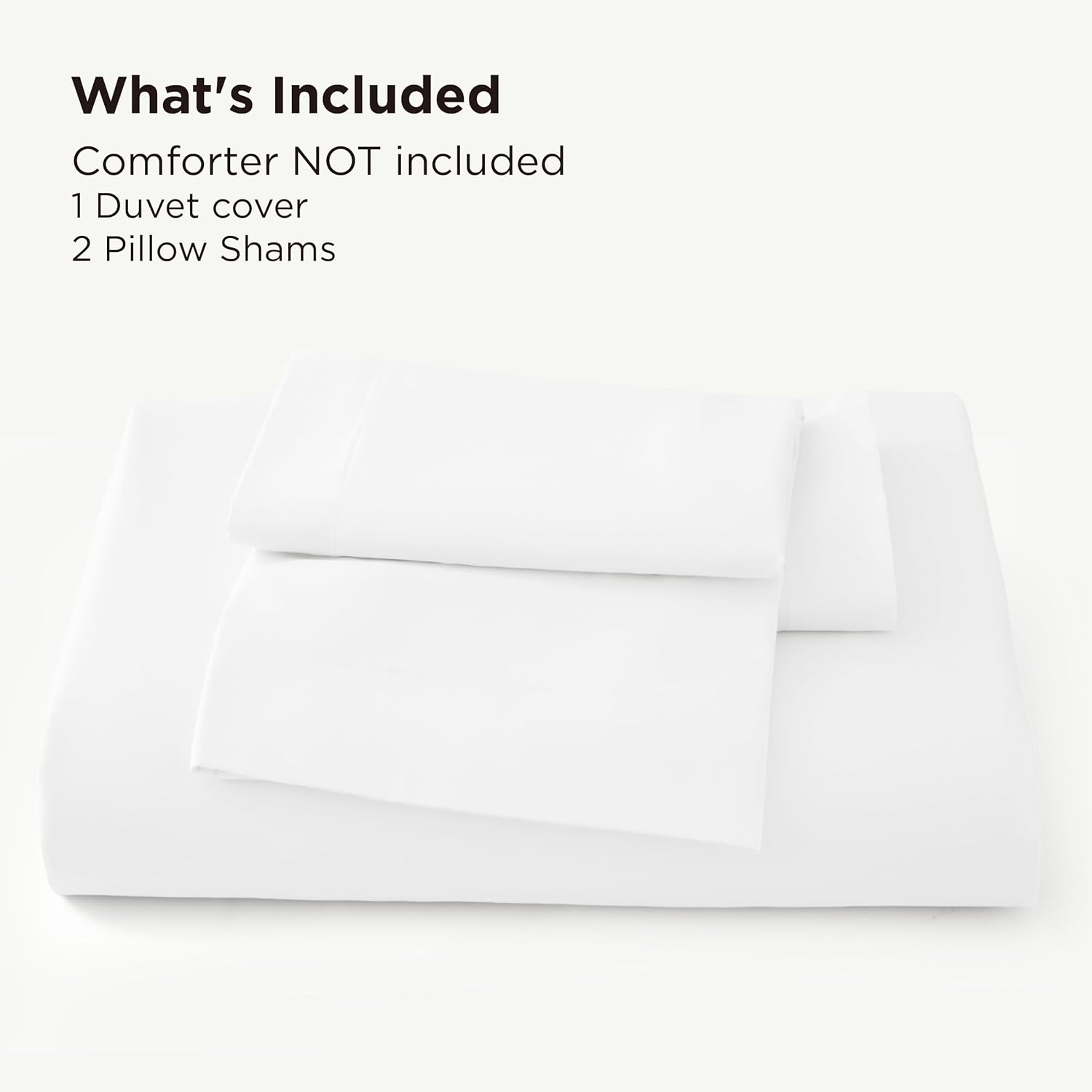 Bedsure Silky Cooling Duvet Cover Queen Size - 100% Rayon Derived from Bamboo Comforter Cover Set for Hot Sleepers, Breathable & Moisture-Wicking Bedding Set, White - Image 6