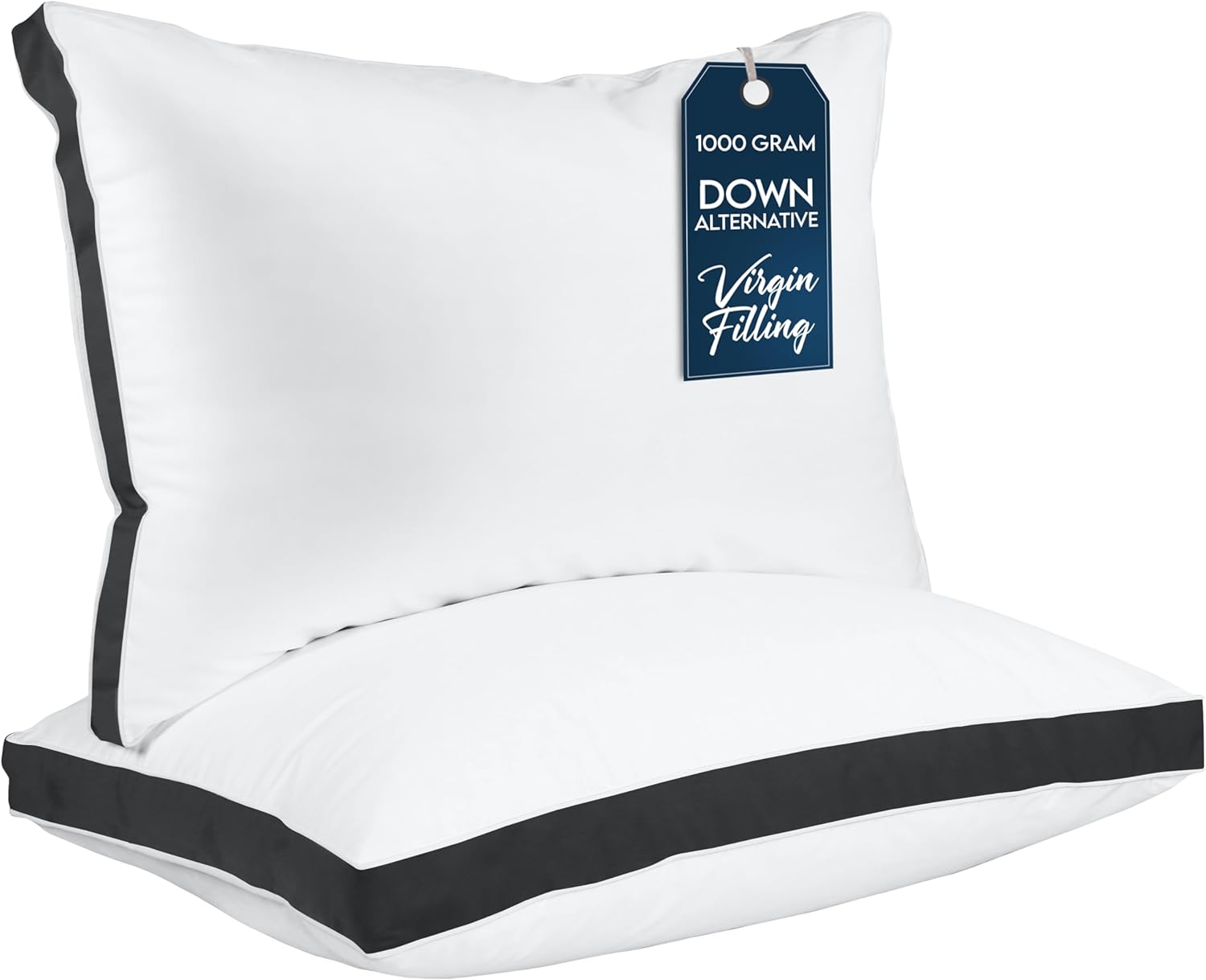 Utopia Bedding Bed Pillows for Sleeping Queen Size (White), Set of 2, Cooling Hotel Quality, Gusseted Pillow for Back, Stomach or Side Sleepers - Image 7