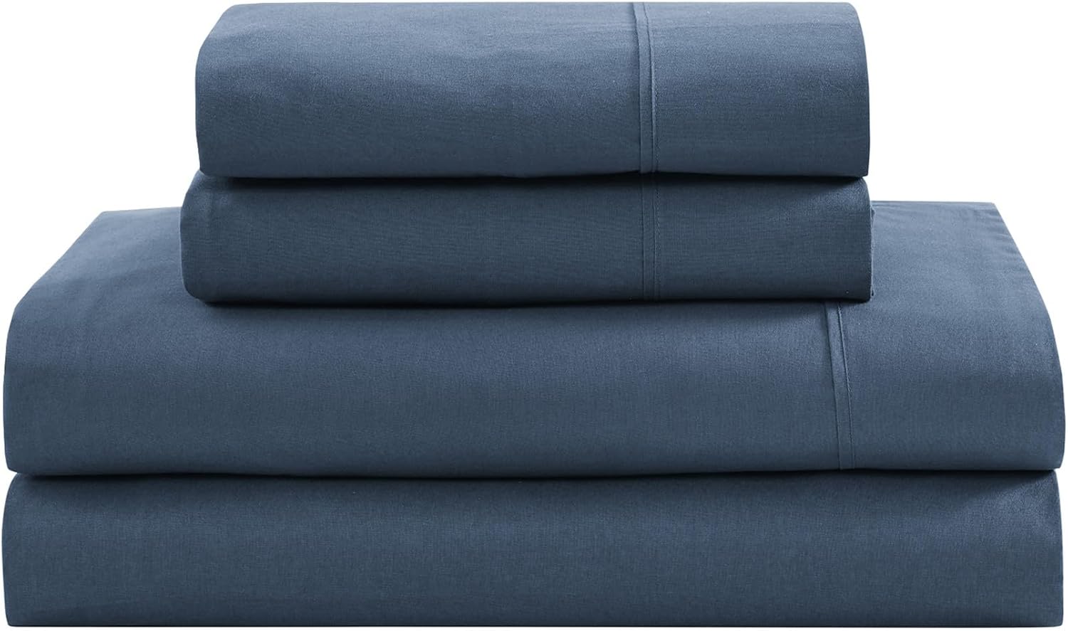 LANE LINEN 100% Organic Cotton King Size Sheets Set, Soft & Comfy All Season Breathable Sheets King Size, Percale Weave Fully Elasticized Eco Friendly Naturally Cooling King White Bed Sheets - Image 66