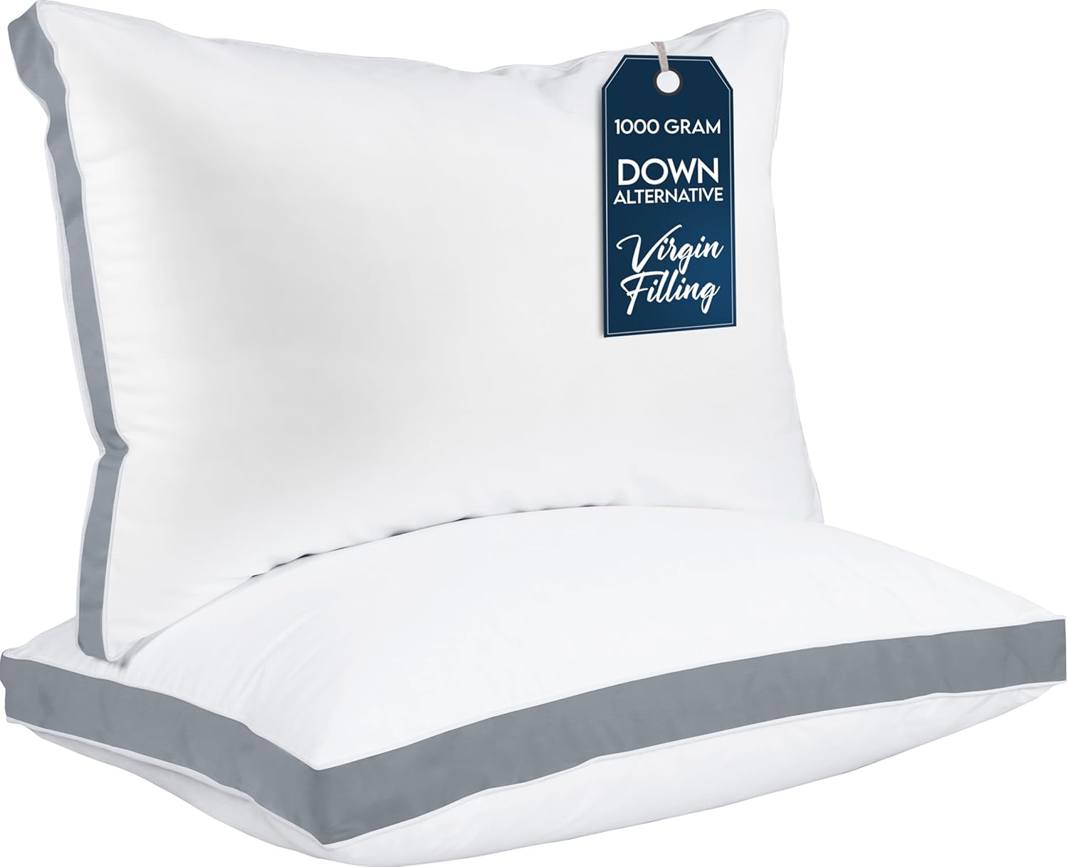 Utopia Bedding Bed Pillows for Sleeping Queen Size (White), Set of 2, Cooling Hotel Quality, Gusseted Pillow for Back, Stomach or Side Sleepers - Image 11