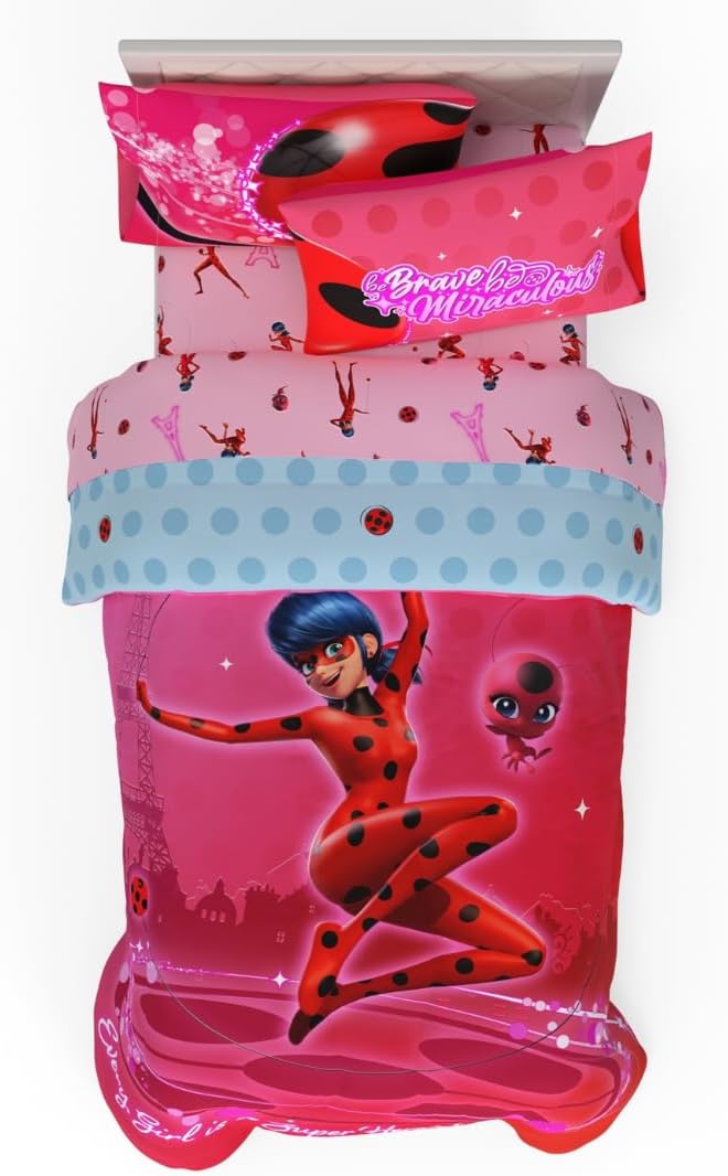 DreamWorks Gabby's Dollhouse Cakey, MerCat And Pandy Kids Bedding Super Soft Comforter And Sheet Set, 4 Piece Twin Size, By Franco - Image 26