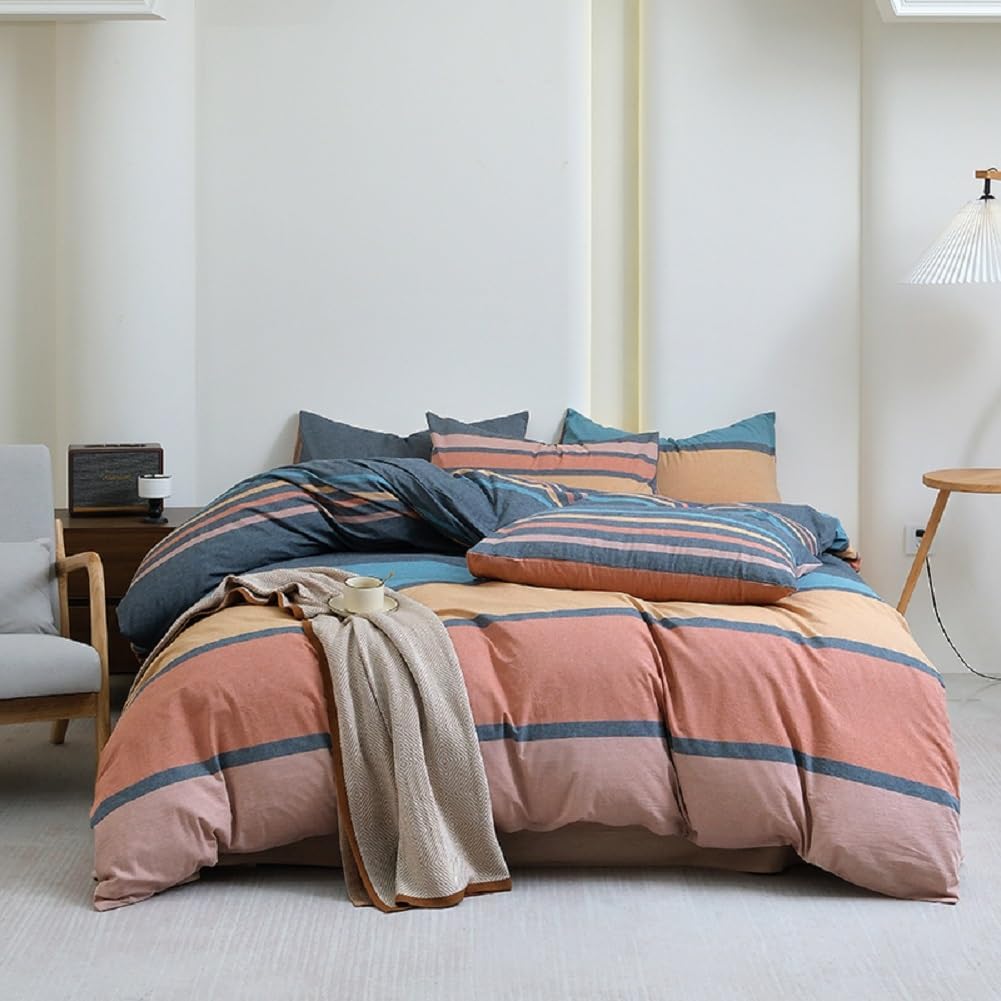 LifeTB Queen Comforter Set Tan Gingham Comforter Modern Style Beige Plaid Comforter Set 3 Pieces Fluffy Grid Checkered Comforter with 2 Pillowcases Boho Gingham Bedding Set Queen Size - Image 32