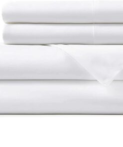 Hotel Sheets Direct 4 Piece Bed Sheet Set King Size, 100% Viscose Derived from Bamboo Sheets Set with 2 Pillowcases, Cooling & Breathable Luxury Bedding, Moisture-Wicking & Silky Soft Texture, White