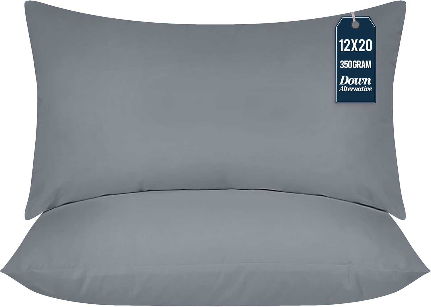 Utopia Bedding Throw Pillows (Pack of 2, White), 12 x 20 Inches Indoor Decorative Pillow Insert for Sofa, Bed and Couch - Image 9