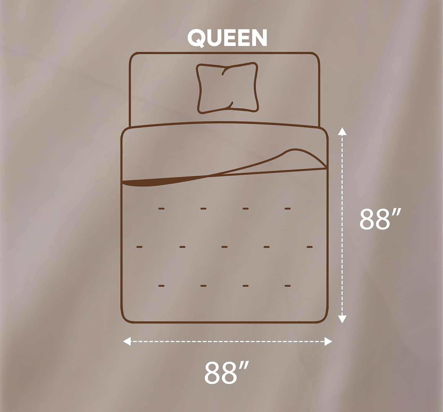 Utopia Bedding Comforters Queen Size, All Season Duvet Insert, Down Alternative Queen Comforter with Corner Tabs, Machine Washable Bed Comforter 88 x 88 Inches (White) - Image 2