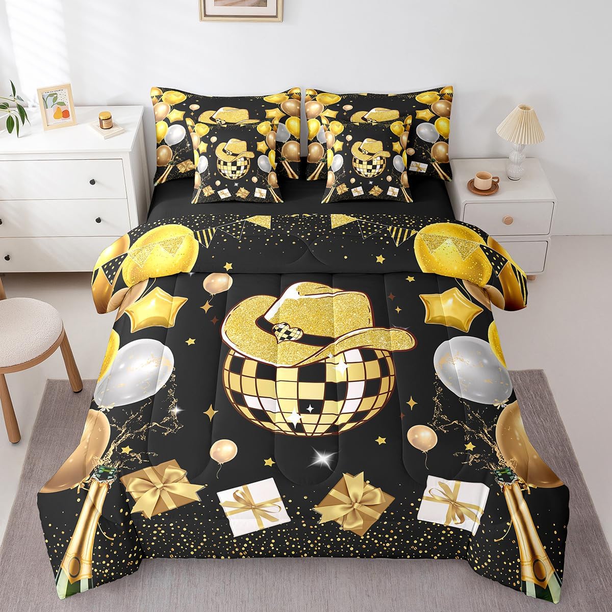 Erosebridal Kawaii Bowknot Girls Bed in A Bag with Sheets Dreamy Princess Style Twin Comforter Set 7 Piece for Kids Teen Women,Girly Cute Bow Bedding Set Pink Bow Tie Bed Set Bedroom Decor - Image 16