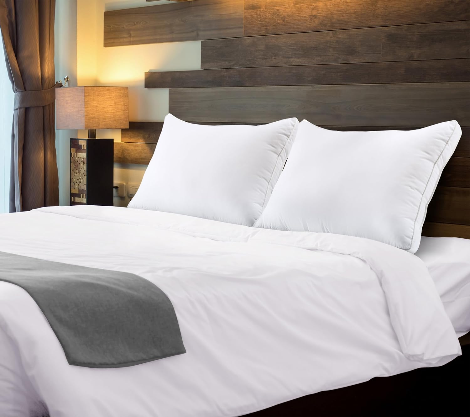 Utopia Bedding Bed Pillows for Sleeping Queen Size (White), Set of 4, Cooling Hotel Quality, Gusseted Pillow for Back, Stomach or Side Sleepers - Image 3