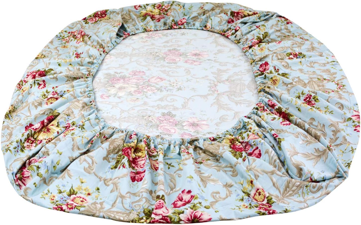 FADFAY Shabby Floral Bedding Elegant Peony Sheets Set Luxury Bedding Collections 800 Thread Count 100% Egyptian Cotton Deep Pocket, 4 Piece-Queen Size - Image 5