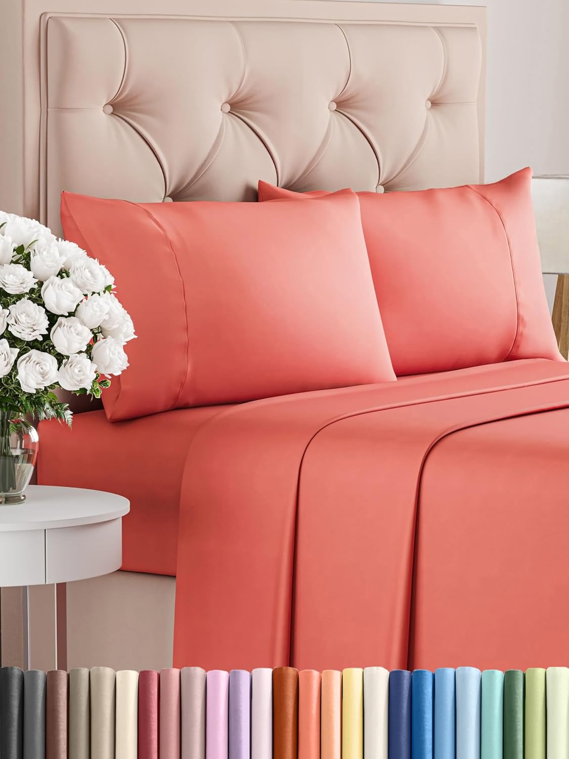 King 6 Piece Sheet Set - Cooling and Breathable Bed Sheets - Hotel Luxury Bed Sheets for Women, Men, Kids & Teens - Bedding with Deep Pockets & Easy Fit - Soft and Wrinkle Free - King Dark Grey Sheets - Image 40