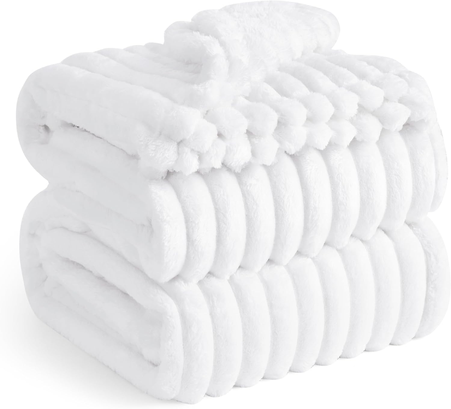 Bedsure GentleSoft King Size Blanket for Bed - Cozy Soft Blankets for Women, Cute Large Bedding Fleece Throws for Girls, Off White, 108x90 Inches - Image 81