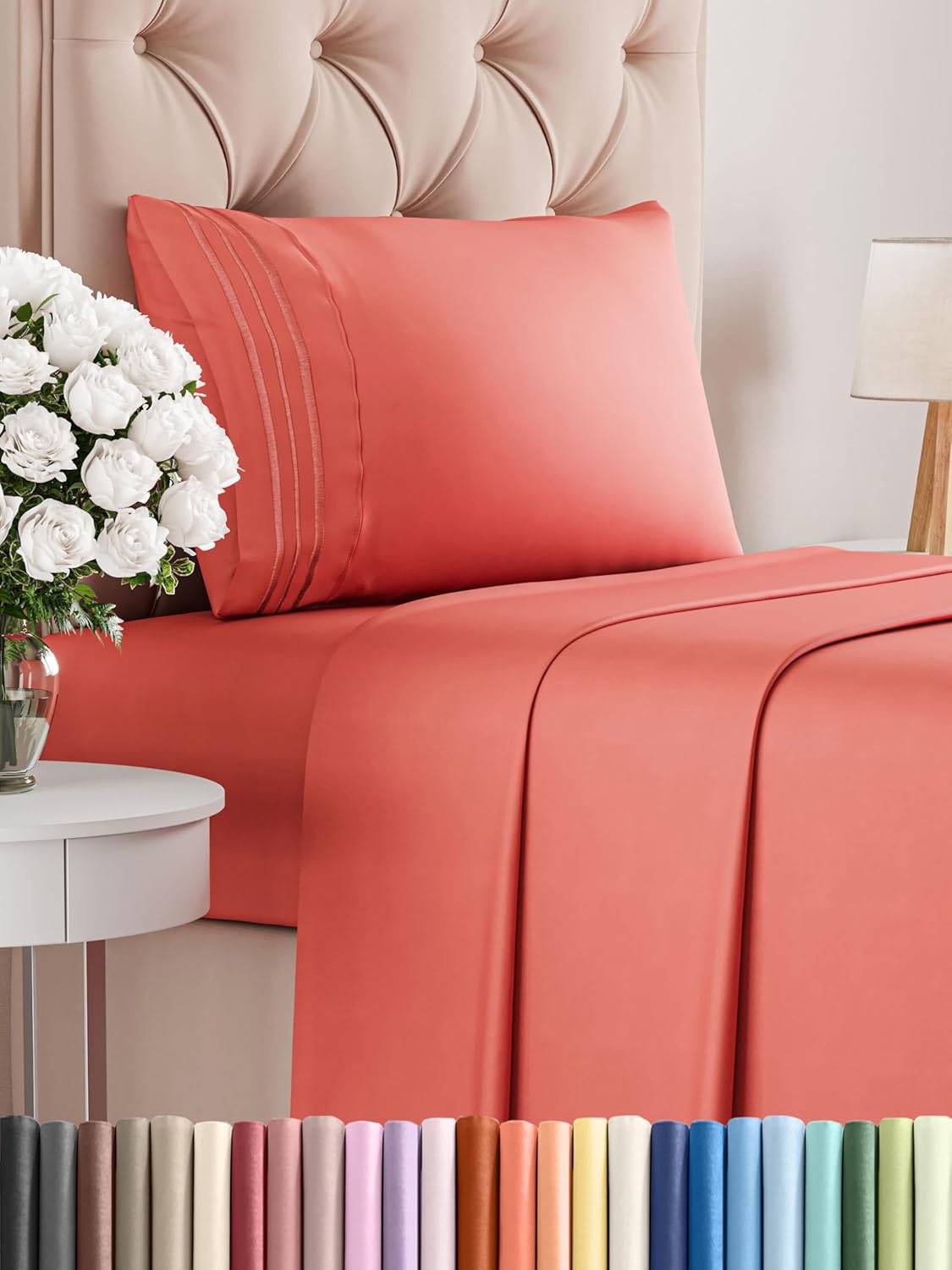 Queen Size 4 Piece Sheet Set - Comfy Breathable & Cooling Bed Sheets Set - Hotel Luxury Bedding for Women, Men, Kids, Teens, Boys & Girls - Deep Pockets, Soft and Wrinkle Free - Oeko-Tex - Sage Green - Image 45