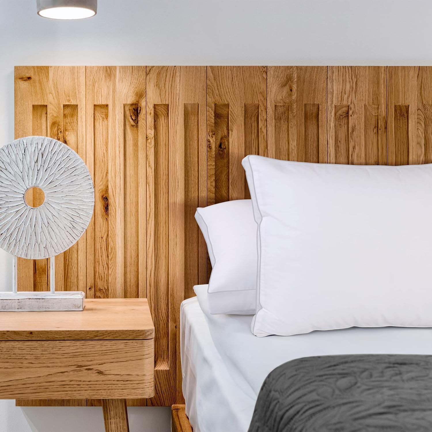 Utopia Bedding Bed Pillows for Sleeping Queen Size (White), Set of 4, Cooling Hotel Quality, Gusseted Pillow for Back, Stomach or Side Sleepers - Image 5