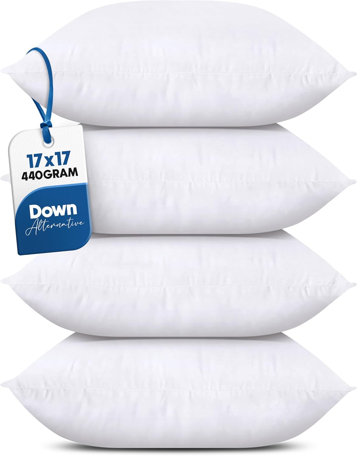 Utopia Bedding Throw Pillows (Set of 4, White), 18 x 18 Inches Pillows for Sofa, Bed and Couch Decorative Stuffer Pillow - Image 20