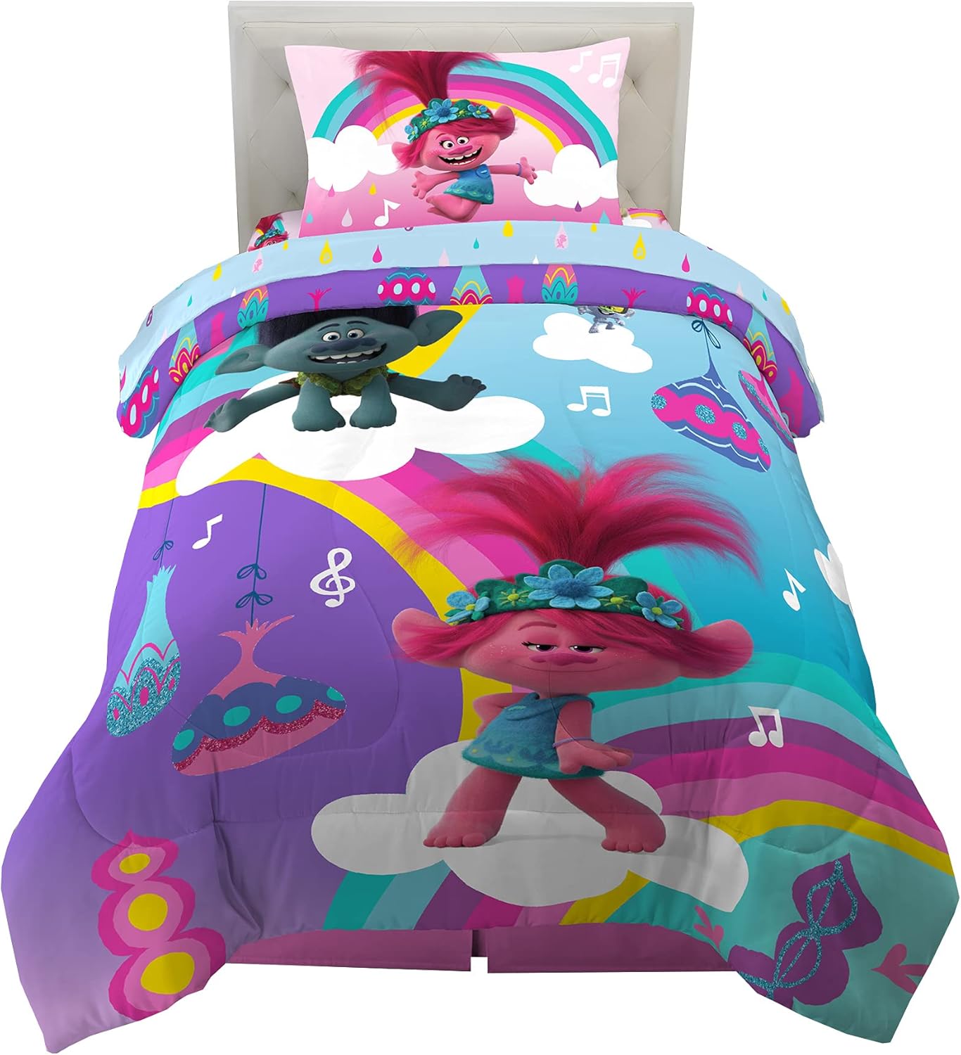 DreamWorks Gabby's Dollhouse Cakey, MerCat And Pandy Kids Bedding Super Soft Comforter And Sheet Set, 4 Piece Twin Size, By Franco - Image 57