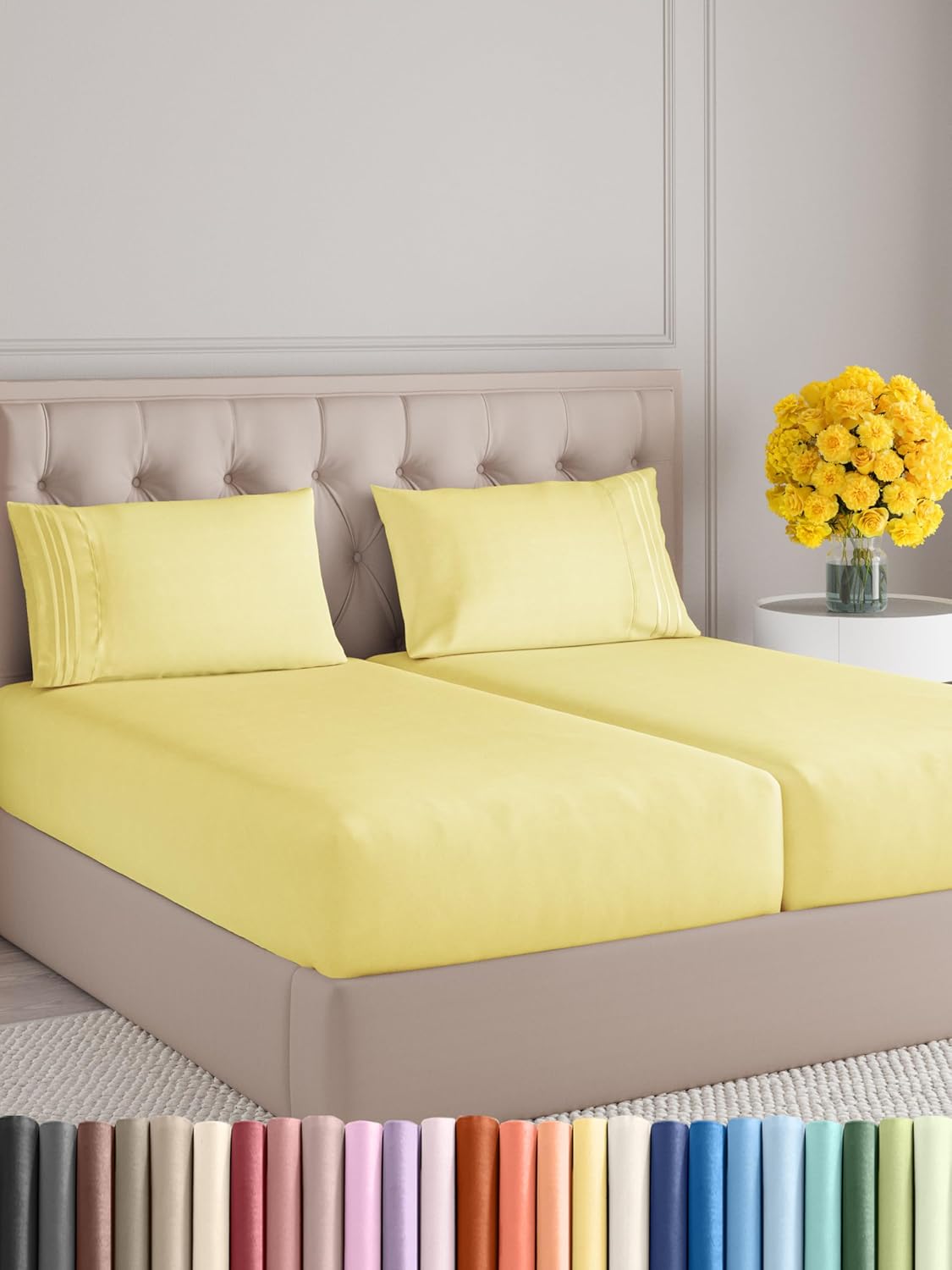 Queen Size 4 Piece Sheet Set - Comfy Breathable & Cooling Bed Sheets Set - Hotel Luxury Bedding for Women, Men, Kids, Teens, Boys & Girls - Deep Pockets, Soft and Wrinkle Free - Oeko-Tex - Sage Green - Image 143