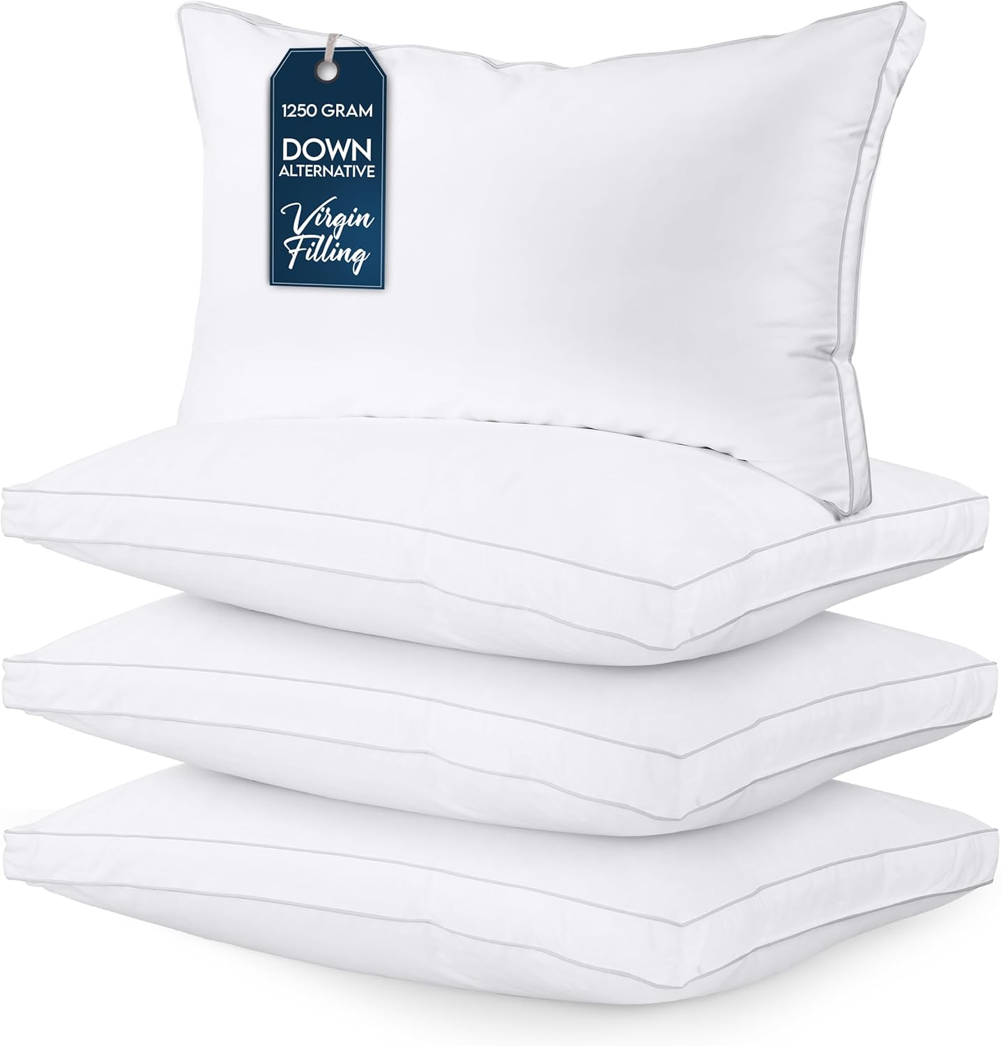 Utopia Bedding Bed Pillows for Sleeping Queen Size (White), Set of 2, Cooling Hotel Quality, Gusseted Pillow for Back, Stomach or Side Sleepers - Image 20