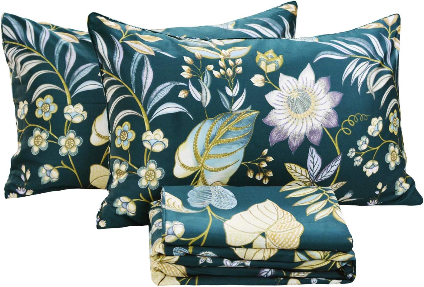 FADFAY Shabby Floral Bedding Elegant Peony Sheets Set Luxury Bedding Collections 800 Thread Count 100% Egyptian Cotton Deep Pocket, 4 Piece-Queen Size - Image 47