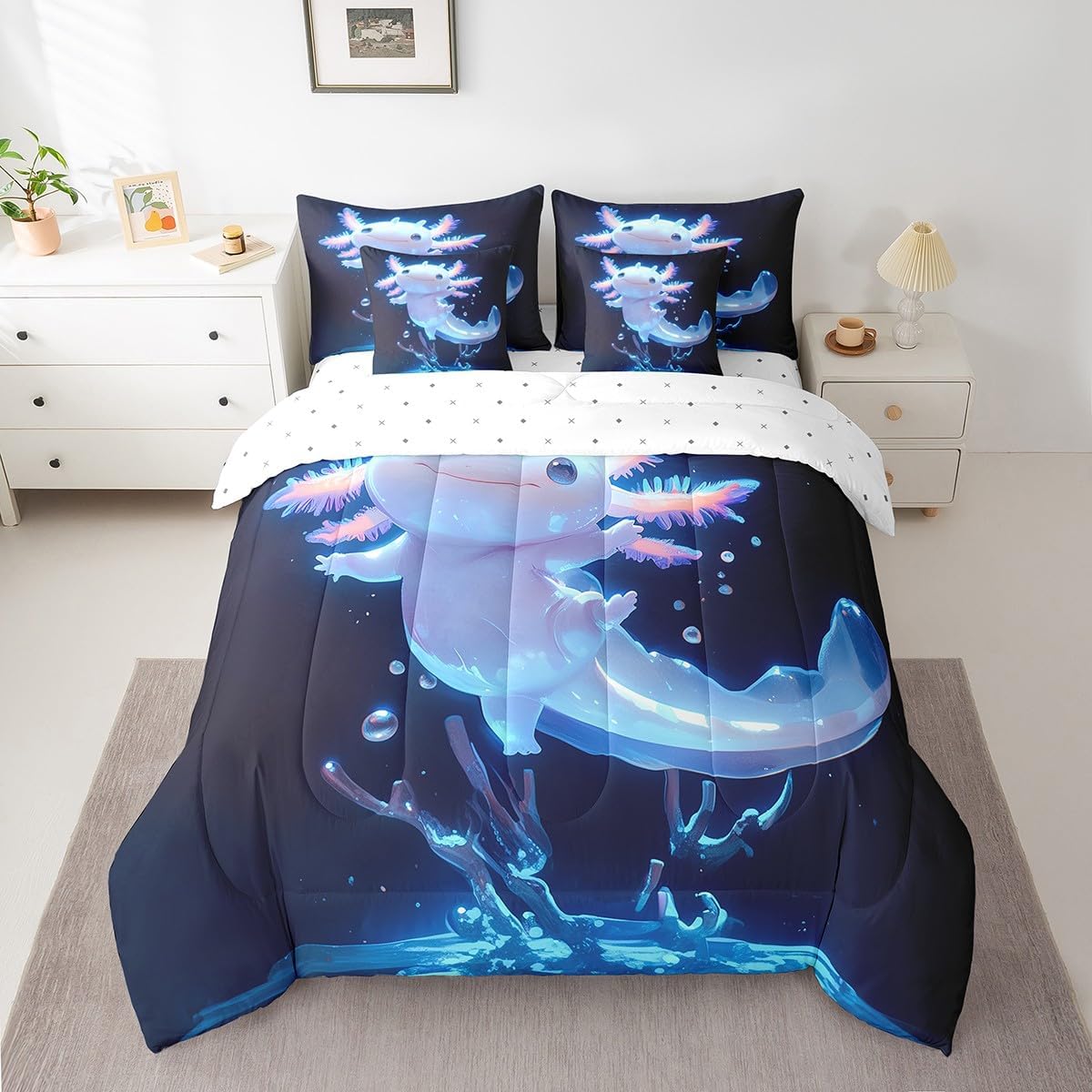 Feelyou Duck Hunter Green Camouflage Hunting 7 Pieces Bedding Set, Queen Size Black Brown All Season,Bed in a Bag with Comforter, Sheets, Pillowcases Camo Army Bed Set Breathable Wild Room Decor - Image 7