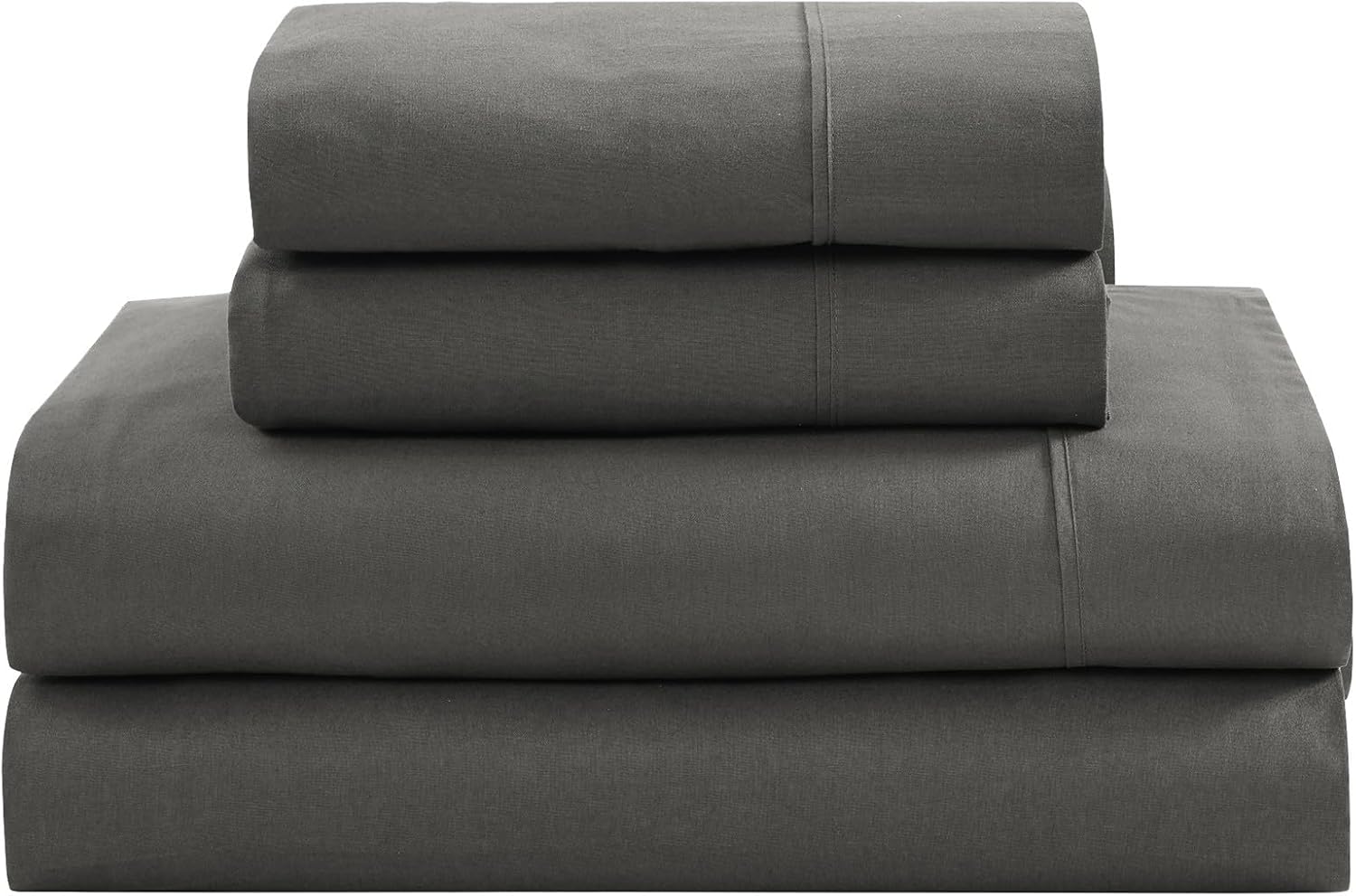 LANE LINEN 100% Organic Cotton King Size Sheets Set, Soft & Comfy All Season Breathable Sheets King Size, Percale Weave Fully Elasticized Eco Friendly Naturally Cooling King White Bed Sheets - Image 8