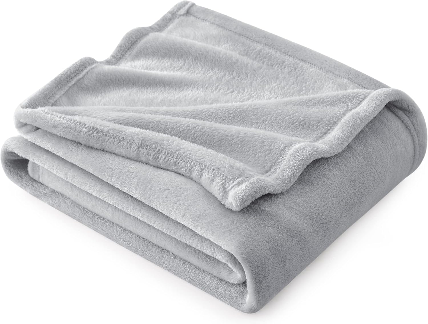 Bedsure GentleSoft Fleece Bed Blankets Queen Size Grey - Soft Lightweight Fuzzy Cozy Luxury Fall Blanket Microfiber, Room Home Decor Christmas Decorations Gifts for Women and Men, 90x90 inches - Image 55