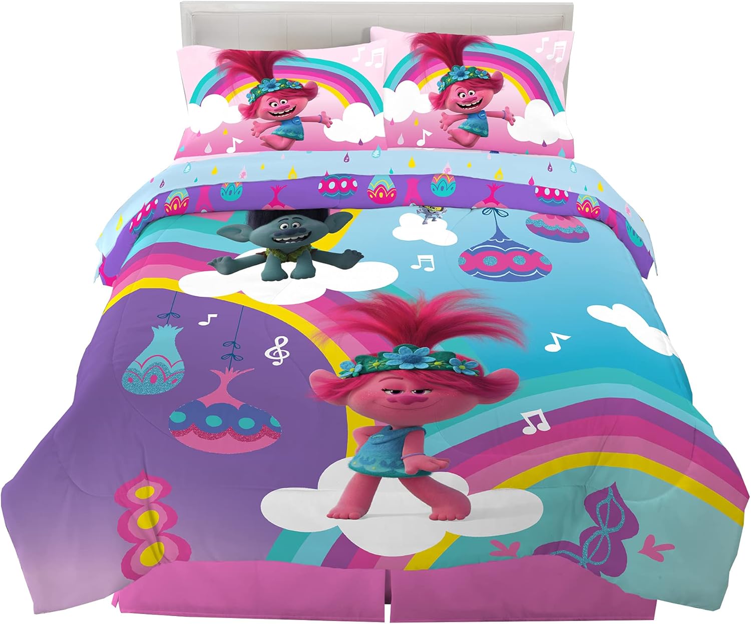 DreamWorks Gabby's Dollhouse Cakey, MerCat And Pandy Kids Bedding Super Soft Comforter And Sheet Set, 4 Piece Twin Size, By Franco - Image 58