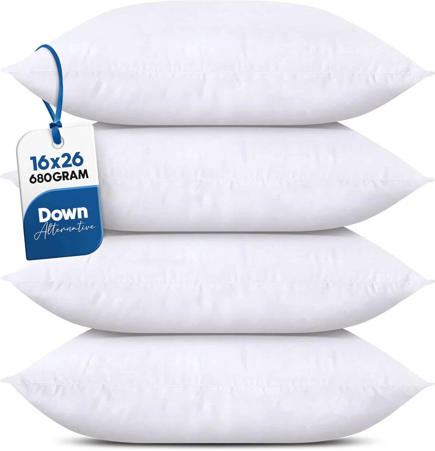 Utopia Bedding Throw Pillows (Set of 4, White), 18 x 18 Inches Pillows for Sofa, Bed and Couch Decorative Stuffer Pillow - Image 19