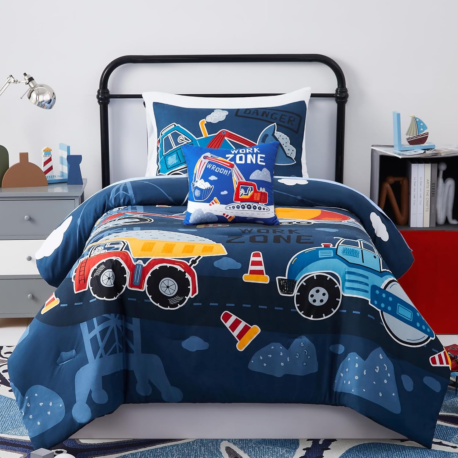 Kids Comforter Set Twin Size for Boys, Glow in The Dark Gamer Bedding Set 1 Comforter, 1 Decor Pillow, 1 Pillow Sham, Twin XL Comforter Set Dorm Bedding - Image 26