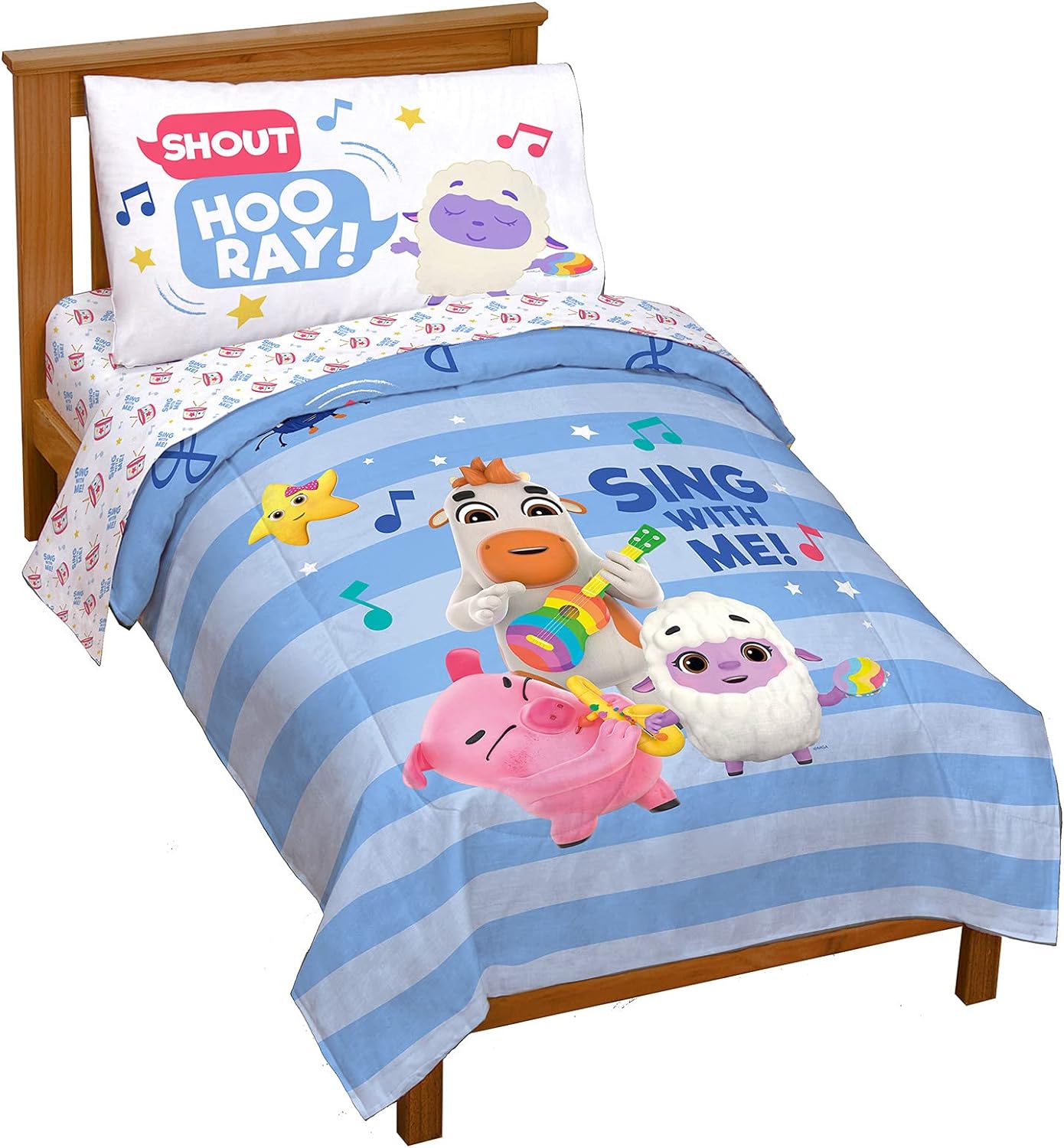 Jay Franco Minecraft Twin Comforter Set - 5 Piece Bedding Includes Sheet Set & Pillow Covers - Super Soft Kids Bedding Features Creeper & Zombie - Image 9