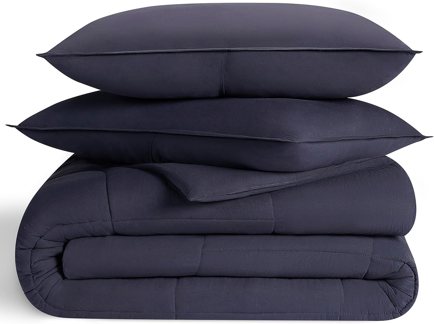 UGG Full/Queen Comforter Set with 2 Pillow Shams, Lightweight Down Alternative Blanket, Reversible Cozy Warm All Season Washable, Hypoallergenic Bedding Set, Navy Blue (Leonora) - Image 8