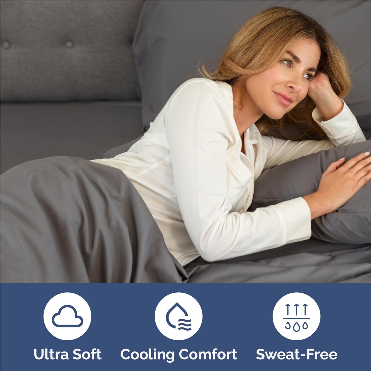 King 6 Piece Sheet Set - Cooling and Breathable Bed Sheets - Hotel Luxury Bed Sheets for Women, Men, Kids & Teens - Bedding with Deep Pockets & Easy Fit - Soft and Wrinkle Free - King Dark Grey Sheets - Image 4