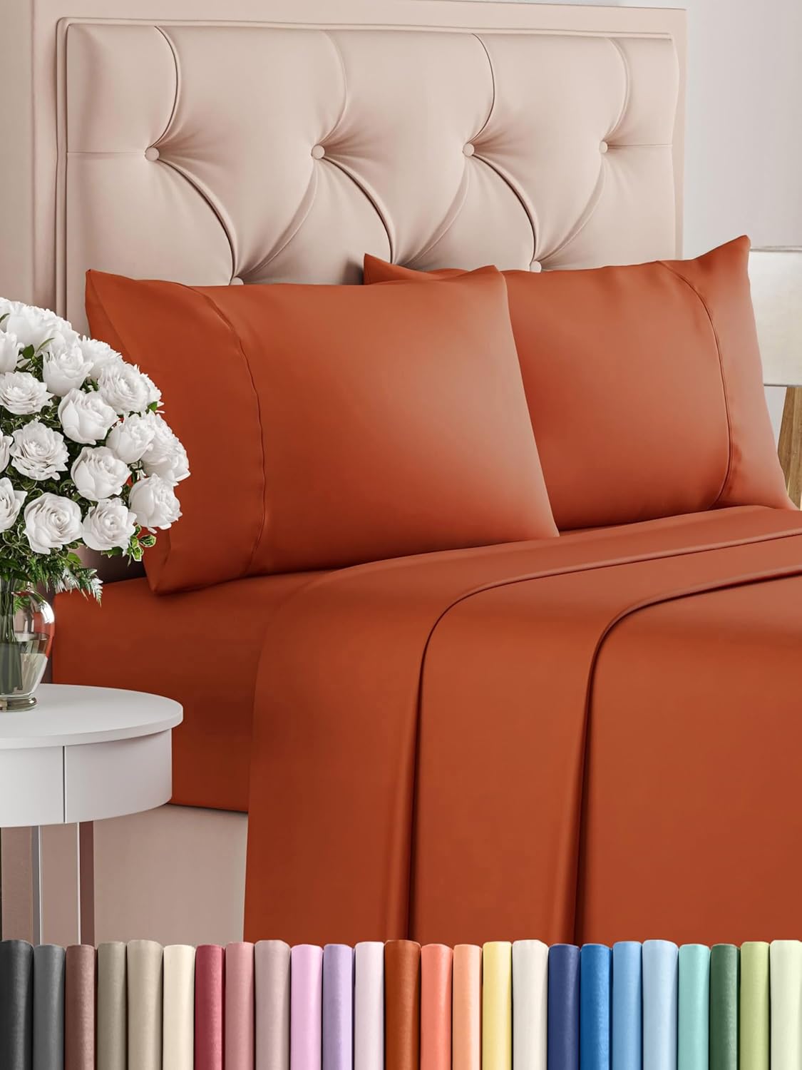 King 6 Piece Sheet Set - Cooling and Breathable Bed Sheets - Hotel Luxury Bed Sheets for Women, Men, Kids & Teens - Bedding with Deep Pockets & Easy Fit - Soft and Wrinkle Free - King Dark Grey Sheets - Image 30